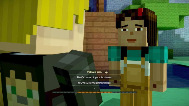 The fourth important choice concerns Petras/Gabriels secret - Important choices - Minecraft: Story Mode: A Telltale Games Series - Game Guide and Walkthrough