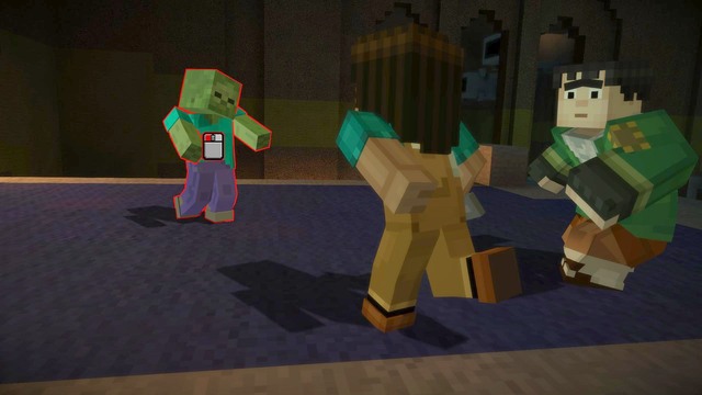 In the next part, you are up to a fight with monsters - Chapter 1 - Walkthrough - Minecraft: Story Mode: A Telltale Games Series - Game Guide and Walkthrough