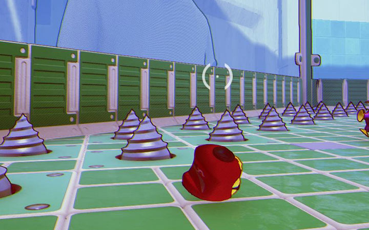 In MisBits, it is very easy to die not only from enemy attacks but also by falling into an abyss or touching a trap (for example, the drills from the picture above) - Starting tips for MisBits - Basics - MisBits Guide