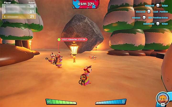 One of the toys in MisBits is chickens, and their unique feature is that they have a kamikaze attack - Starting tips for MisBits - Basics - MisBits Guide