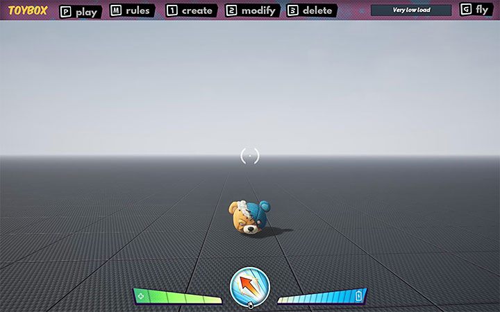 When you start ToyBox mode, you will find yourself in an empty space for the first time - MisBits: ToyBox mode - how to create your own game? - Basics - MisBits Guide