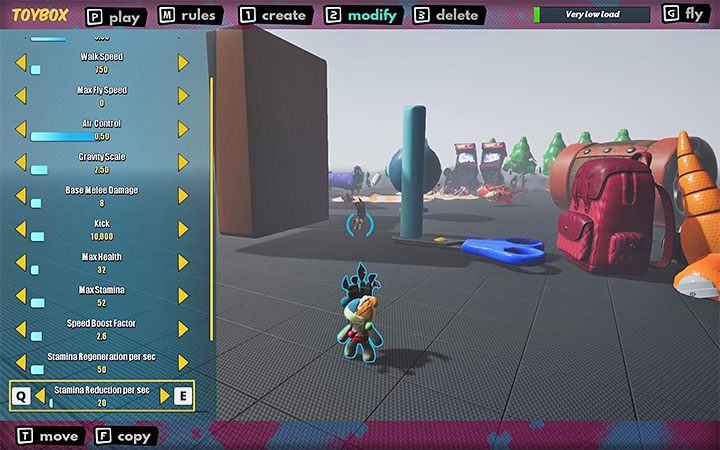 More advanced options are primarily available in the Modify mode - MisBits: ToyBox mode - how to create your own game? - Basics - MisBits Guide