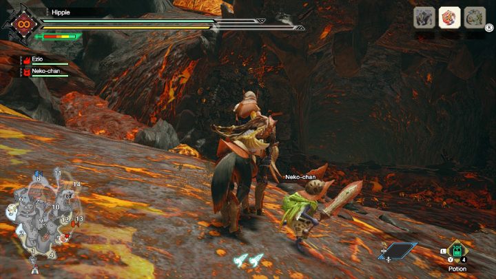 The quickest way to reach the creature's hideout is to use the cave entrance in area 13 - Monster Hunter Rise: Hellbill - How to find? - Fighting & Hunting - Monster Hunter Rise Guide