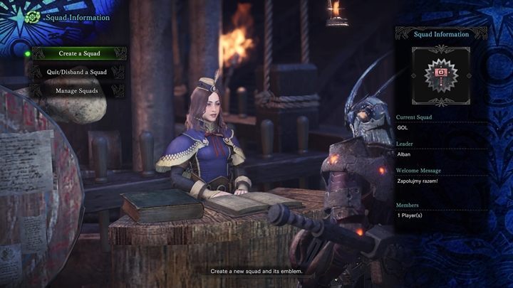 You can create your own squad. - Monster Hunter World - multiplayer mode - Tips for start - Monster Hunter World Game Guide