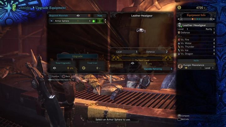 By Armor Sphere you can upgrade armor. - How does Crafting and Upgrading work in Monster Hunter World? - FAQ - Monster Hunter World Game Guide