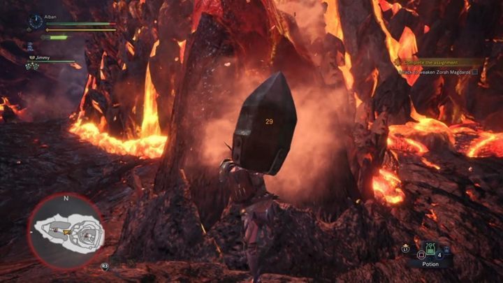 First destroy Zorah Magdaros cores. - The battle with Zorah Magdaros - combat, tactics & how to defeat - End Game - Monster Hunter World Game Guide