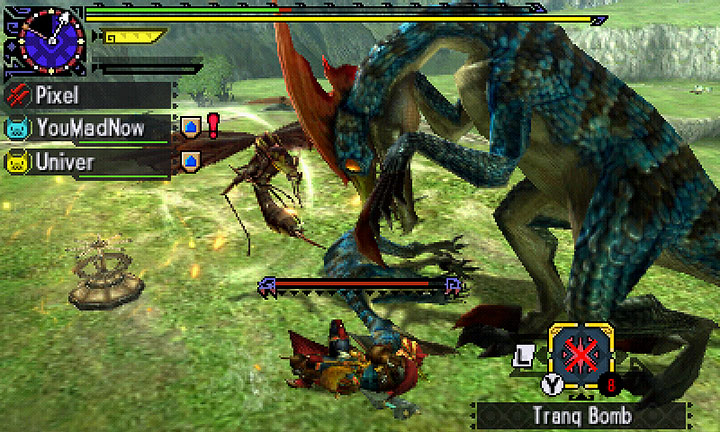 The monsters can pin your character down - Combat - Hunting - Monster Hunter Generations Game Guide