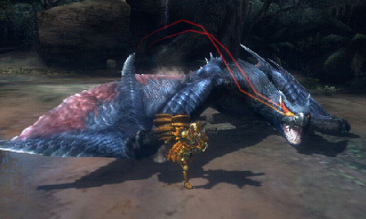 When a monster is dealt sufficient amount of damage, it will go into a blind rage - Combat - Hunting - Monster Hunter Generations Game Guide
