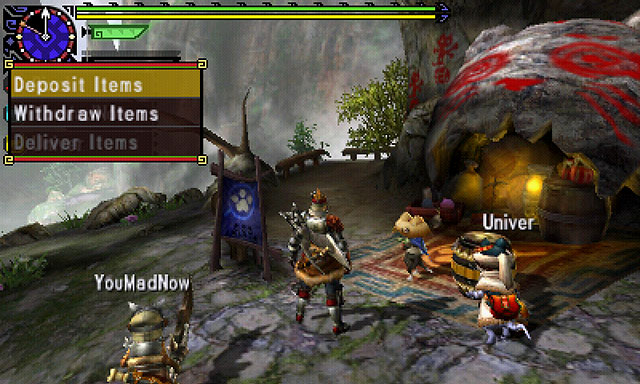 The biggest limitation during gathering is the capacity of the inventory - Crafting - equipment augmenting and gathering materials - Character - Monster Hunter Generations Game Guide