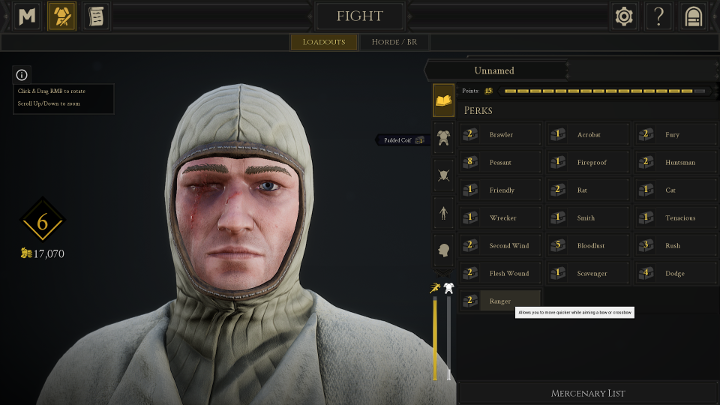 The choice of weapons and perks is limited to the imposed pool of points. - Character Creation and Weapon Selection in Mordhau - Starting Tips - Mordhau Guide and Tips