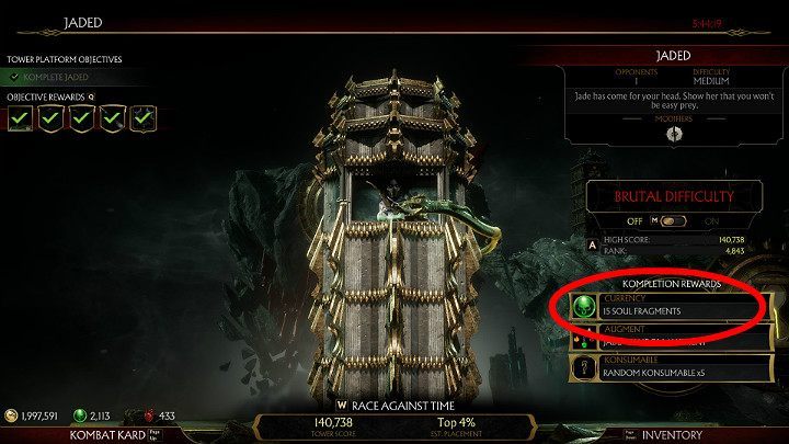 Towers of Time may be a real treasure trove of Soul Fragments - How to get Souls Fragments fast in Mortal Kombat 11? - Basics - Mortal Kombat 11 Guide and Tips