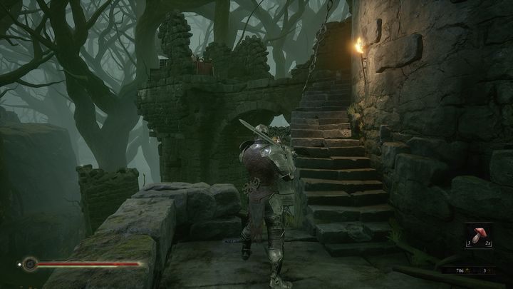 You can spend Tar to buy healing items from him, as well as parts for Balistazooka and crossbow bolts - Mortal Shell: Fallgrim walkthrough - Walkthrough - Mortal Shell Guide, Walkthrough