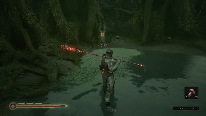 While leaving the tower, use the opportunity to pick up another inscription on the left - Mortal Shell: Fallgrim walkthrough - Walkthrough - Mortal Shell Guide, Walkthrough