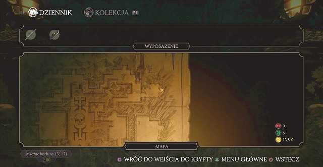 For easier navigation, apart from the compass in the bottom-left corner, you also receive a map - Krypt | System - System - Mortal Kombat X Game Guide