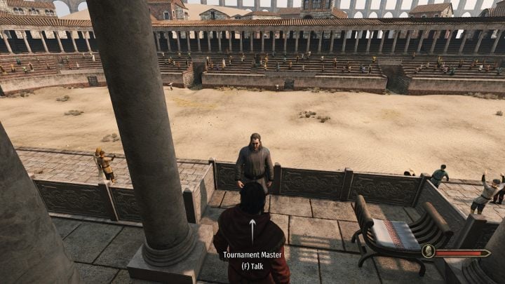 Then talk to the tournament master. - Mount and Blade 2 Bannerlord: How to enter and win arenas and tournaments? - FAQ - Mount and Blade 2 Bannerlord Guide