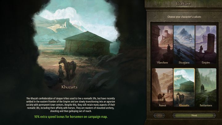 You cant change the culture you have selected during the character creation process. - Mount and Blade 2 Bannerlord: Beginners Guide - Basics - Mount and Blade 2 Bannerlord Guide