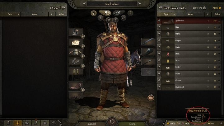 Developing Steward skill is very easy - simply allow your soldiers to get a morale bonus by providing them with various type of food - Mount and Blade 2 Bannerlord: How to increase party size? - FAQ - Mount and Blade 2 Bannerlord Guide