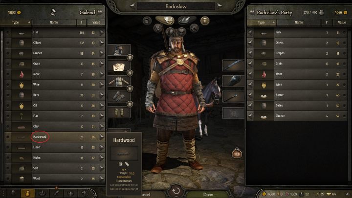 Buy Hardwood raw material. - Mount and Blade 2 Bannerlord: How to get charcoal? - FAQ - Mount and Blade 2 Bannerlord Guide