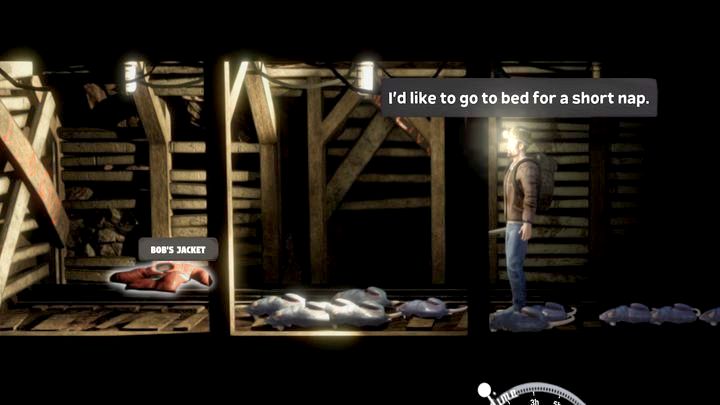 Bob's jacket can be found in the dark, somewhere on level -3 of the mine (the level layout is randomly generated at the start of the game) - Mr Prepper: Bobs tasks - list, walkthrough - Transition description - Mr Prepper Guide