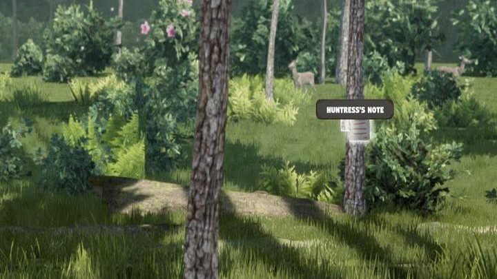 While in the forest (level 3), read one of the cards attached to the tree: it's a message from the Huntress which will unlock trading with her - Mr. Prepper: Merchants, trade - Basics - Mr Prepper Guide