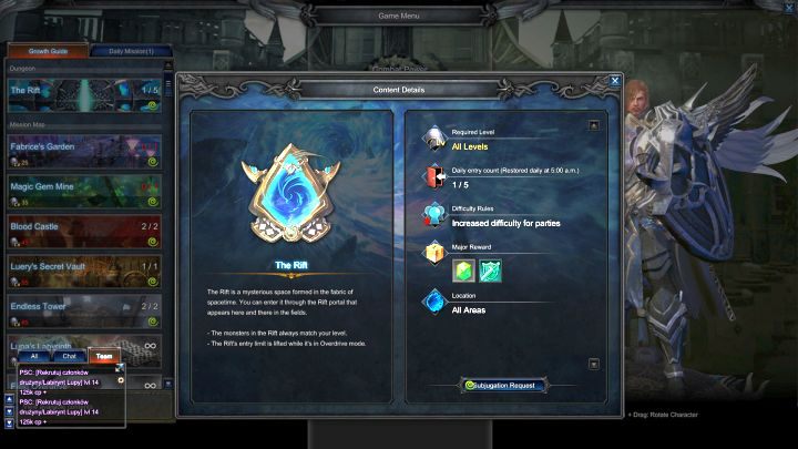 Completing Rifts allows you to get valuable items and Magic Gems - Rifts and Overdrive | Dungeons - Dungeons - MU Legend Game Guide