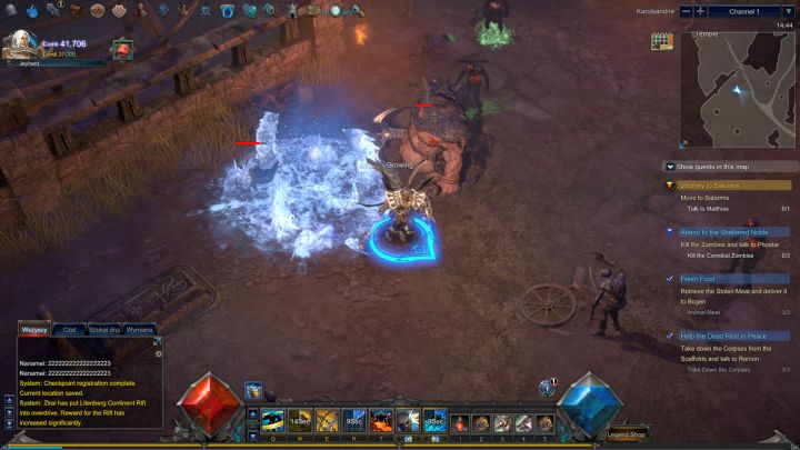 Many attacks can cause negative effect statuses - in this case it is Freeze. - Negative status effects in MU Legend - Gameplay mechanics - MU Legend Game Guide