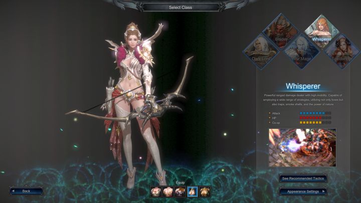 The Whisperer on character creation screen. - Whisperer - MU Legend character classes - Character classes - MU Legend Game Guide