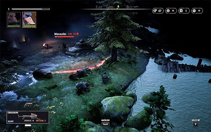 Going further into the area, youll come across a camp with two enemies at the level 55 - The Metal Bird | Mutant Year Zero Road to Eden World Atlas - World Atlas - Mutant Year Zero Road to Eden Guide