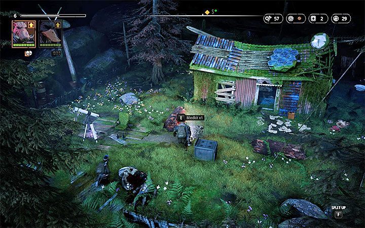Enemies - Zone Dog (level 5), Marauder (level 5), Hunter (level 5), Shaman (level 5), Butcher (level 5) - Hammons Cabin | Mutant Year Zero Road to Eden World Atlas - World Atlas - Mutant Year Zero Road to Eden Guide