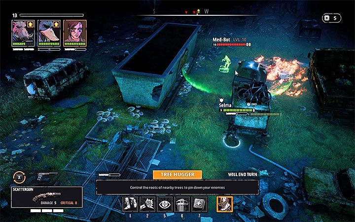 The Pyro and the Med-Bot are the most problematic - Cave of Fear | Mutant Year Zero Road to Eden World Atlas - World Atlas - Mutant Year Zero Road to Eden Guide