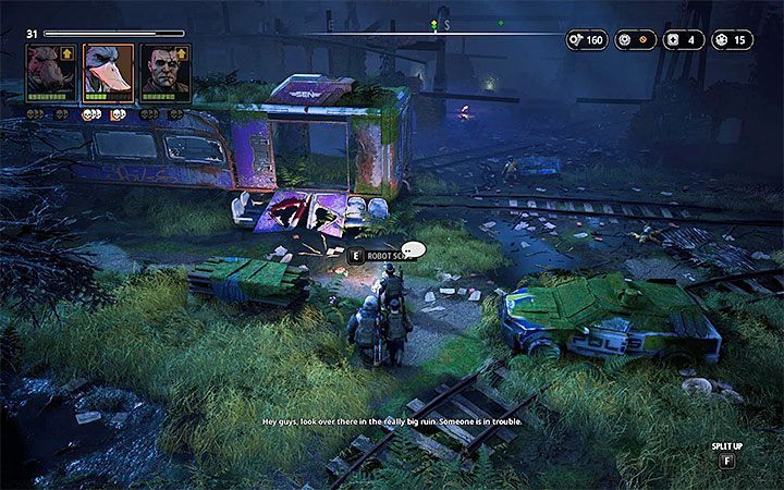 Enemies - Polis-Bot (level 25), Polis-Bot Enforcer (level 25) - Metal Fields | Mutant Year Zero Road to Eden World Atlas - World Atlas - Mutant Year Zero Road to Eden Guide