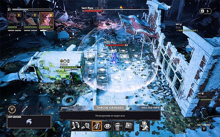 Skoog is not the only troublesome opponent, because a new Med-Bot will also take part in the battles - House of Bones | Mutant Year Zero Road to Eden World Atlas - World Atlas - Mutant Year Zero Road to Eden Guide