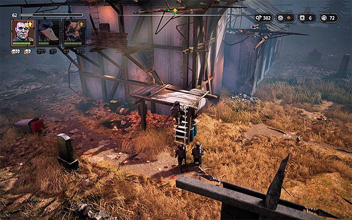 Behind the cathedral, there is a small cemetery and a field next to it, where youll find more enemies - Spear of Heaven | Mutant Year Zero Road to Eden World Atlas - World Atlas - Mutant Year Zero Road to Eden Guide