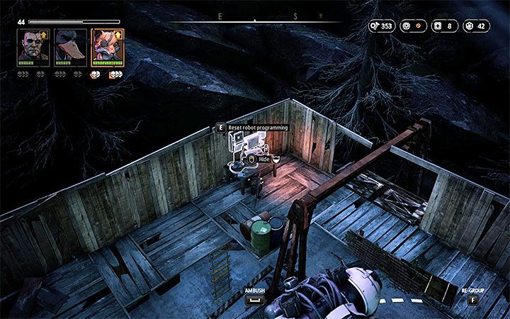 The second application is the ability to sneak into a building with a mech in order to reprogram it - Lair of the Horned Devil | Mutant Year Zero Road to Eden World Atlas - World Atlas - Mutant Year Zero Road to Eden Guide