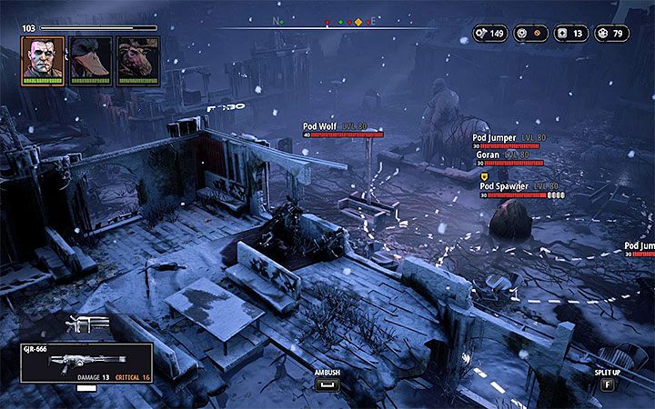 This map offers the perfect opportunity to plan a surprise attack on Goran and other enemies - The Frozen City | World Atlas and walkthrough for Mutant Seed of Evil DLC - World Atlas - Mutant Year Zero Road to Eden Guide