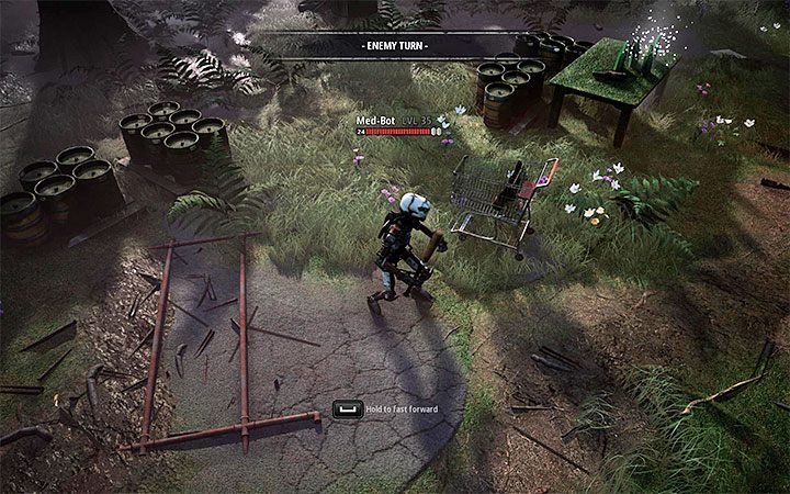 Medical robots can resurrect fallen opponents - Dealing with difficult opponents in Mutant Year Zero Road to Eden - Basics - Mutant Year Zero Road to Eden Guide