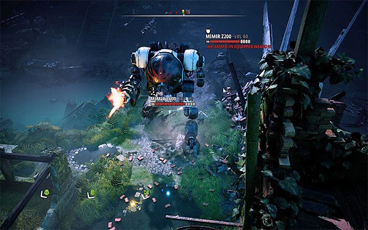 Mimir Z600 is a powerful mech that can attack the team and break through buildings - Dealing with difficult opponents in Mutant Year Zero Road to Eden - Basics - Mutant Year Zero Road to Eden Guide