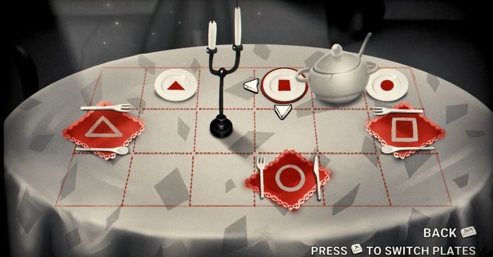 Use elements of your environment (chandelier) and other plates to place the right plates in the right places. - Chapter 3 - Roof over the head - My memory of Us Walkthrough - Walkthrough - My memory of Us Guide