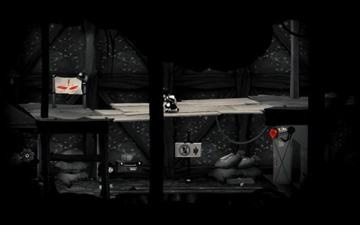 Shoot the button above the door using the slingshot. - Chapter 6 - Interrupted adventure - My memory of Us Walkthrough - Walkthrough - My memory of Us Guide