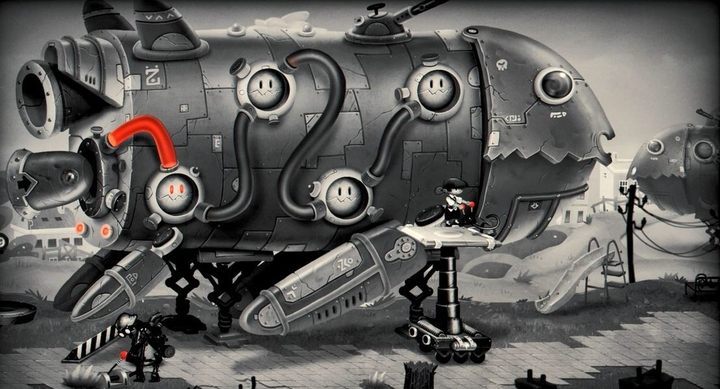 In this sequence you can only look as the girl is marked with red color. - Chapter 7 - The colorful day - My memory of Us Walkthrough - Walkthrough - My memory of Us Guide