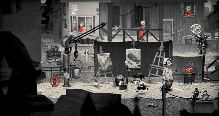 The happy painter will leave you a brush - take advantage of that and take the item. - Chapter 9 - The Inferior World - My memory of Us Walkthrough - Walkthrough - My memory of Us Guide