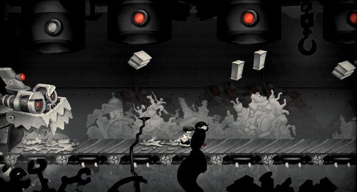 You can determine when obstacles are falling on the line by observing the red lamps next to each pipe. - Chapter 11 - Inside the Lions Den - My memory of Us Walkthrough - Walkthrough - My memory of Us Guide