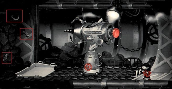 The picture presents the targets you must shoot down with the laser. - Chapter 14 - The Leviathan - My memory of Us Walkthrough - Walkthrough - My memory of Us Guide