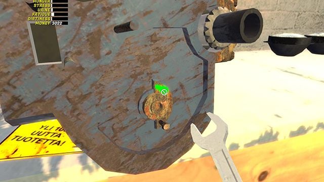 The camshaft is supported by two bolts. Youll have to tweak it later. - Engine and Gearbox of the Satsuma car | My Summer Car - Assembling the Satsuma car - My Summer Car Guide