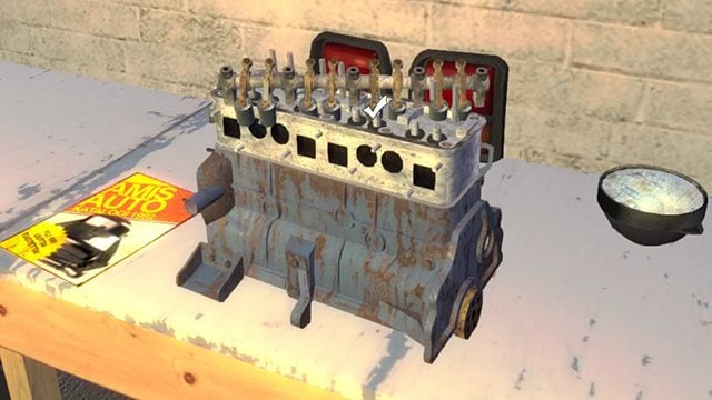 Valves are coming up to the top of the head. - Engine and Gearbox of the Satsuma car | My Summer Car - Assembling the Satsuma car - My Summer Car Guide