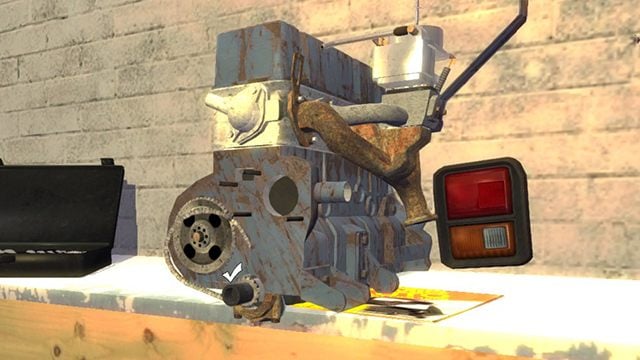 The timing chain does not require screws. - Engine and Gearbox of the Satsuma car | My Summer Car - Assembling the Satsuma car - My Summer Car Guide