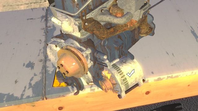 Place the alternator belt on the prepared parts - Engine and Gearbox of the Satsuma car | My Summer Car - Assembling the Satsuma car - My Summer Car Guide