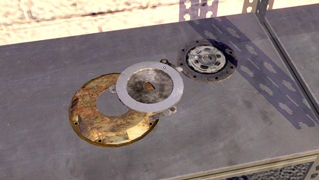 Mount the prepared set on the flywheel and tighten it with six 6mm screws - Engine and Gearbox of the Satsuma car | My Summer Car - Assembling the Satsuma car - My Summer Car Guide