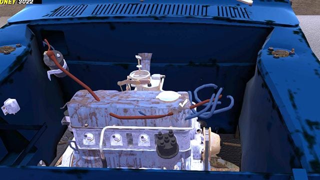 Insert the AIRFILTER on the top of the engine with two 6mm bolts - Installing the engine in the car | My Summer Car - Assembling the Satsuma car - My Summer Car Guide