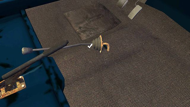 The placement for the HANDBRAKE is also obvious - Installing the engine in the car | My Summer Car - Assembling the Satsuma car - My Summer Car Guide